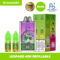 Leopard 40K Refillable 40000 Puffs 20mg - Fumot
