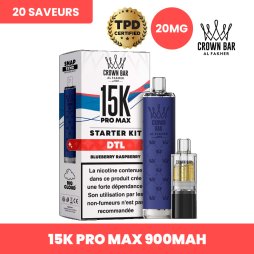 15K Pro Max 900mAh 12ml / 2% - Crown Bar by Al Fakher