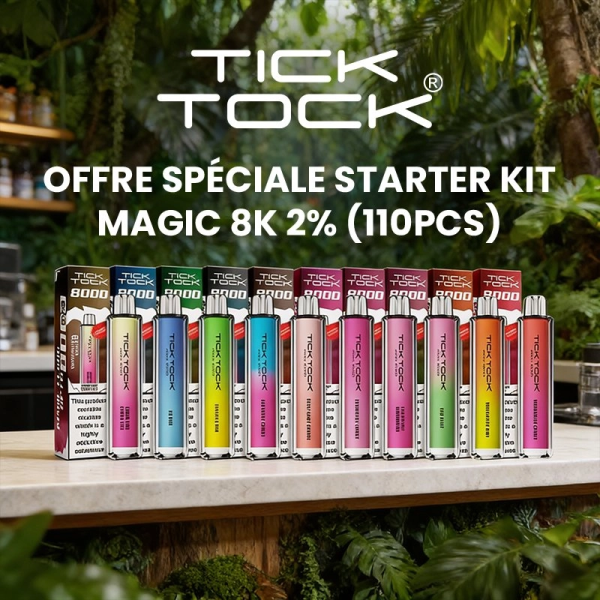 [Special Offer] Starter Kit Magic 8k 2% (110pcs) - Tick Tock