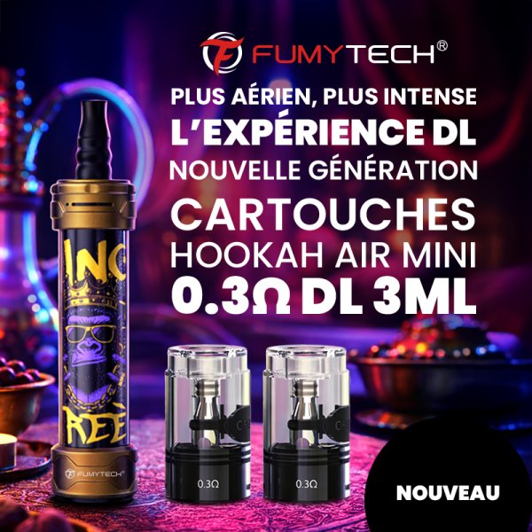 Cartridges Hookah Air Mini 0.3Ω 3ml (2pcs) - Fumytech