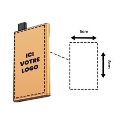 Pack Pod Zeltu X3+ 2ml 1000mAh Matte Burnt Gold Personnalisée - Zeltu