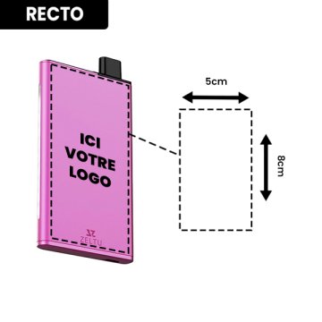 Pack Pod Zeltu X3+ 2ml 1000mAh Matte Pink Personnalisée - Zeltu