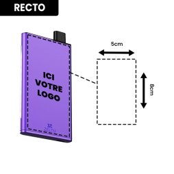 Pack Pod Zeltu X3+ 2ml 1000mAh Matte Purple Personnalisée - Zeltu