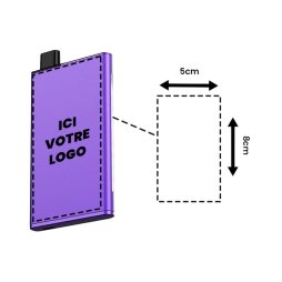 Pack Pod Zeltu X3+ 2ml 1000mAh Matte Purple Personnalisée - Zeltu