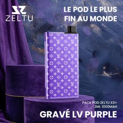Kit Pod Zeltu X3+ 2ml 1000mAh LV Engraved - Zeltu