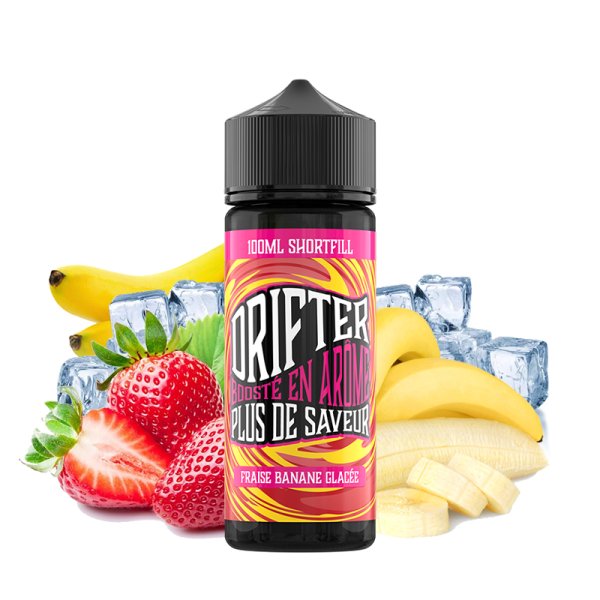 Fraise Banane Glacé 0mg 100ml - Drifter