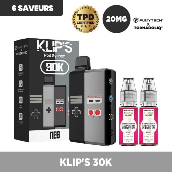Klip's 30k 2200mAh 7ml / 2% - Fumytech x Tornadoliq