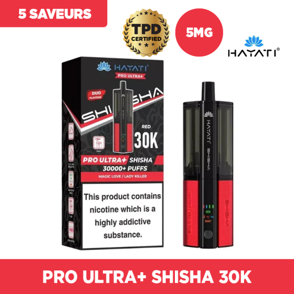 Pro Ultra+ Shisha 30K 2 in 1 900mAh 22ml / 2% - Hayati