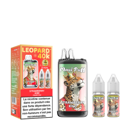 [Sample] Leopard+ 40K 1100mAh 20ml / 2% Strawberry Kiwi - Maxi Puff