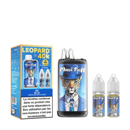 [Sample] Leopard+ 40K 1100mAh 20ml / 2% Mr Blue - Maxi Puff