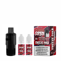 Cartouches Open Pod Remplissable 2+10ml + 2 E-liquides 10ml 2% (1pc) - Wpuff Fusion by Liquideo
