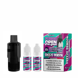 Cartouches Open Pod Remplissable 2+10ml + 2 E-liquides 10ml 2% (1pc) - Wpuff Fusion by Liquideo