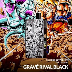 Pack DotPod Max V1.5 5ml 2100mAh Gravé Rival Black - Dotmod