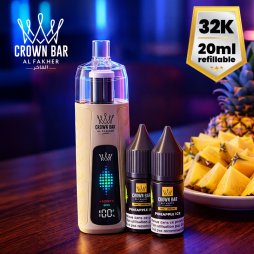 Refill Pro Kit 1000mAh 2x10ml 6mg - Crown Bar Al Fakher