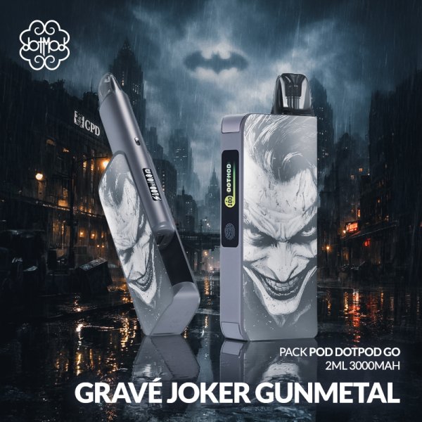 Pack Pod dotPod Go 2ml 3000mAh Gravé Joker - Dotmod