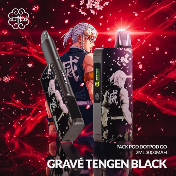 Pack Pod dotPod Go 2ml 3000mAh Gravé Tengen Black - Dotmod
