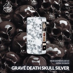 Mod dotBox V2 220W 2x18650 Silver Engraved Stormtrooper - Dotmod