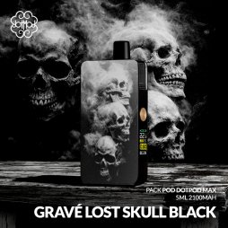 Kit DotPod Max V1.5 5ml 2100mAh Lost Skull Engraved Black - Dotmod