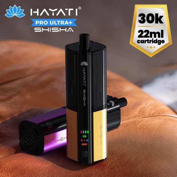 Pro Ultra+ Shisha 30K 2 in 1 900mAh 22ml / 5mg - Hayati