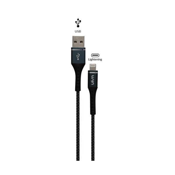 Câble de Charge renforcé TYPE-A vers Lightning 1m (1pc) - WYN Access