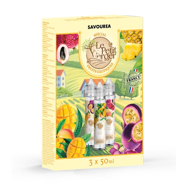 Spécial Pack Fruits Exotiques 0mg 50ml (3pcs) - Le Petit Verger by Savourea