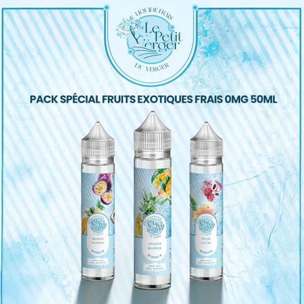 Spécial Pack Fruits Exotiques Frais 0mg 50ml (3pcs) - Le Petit Verger by Savourea [Offer]
