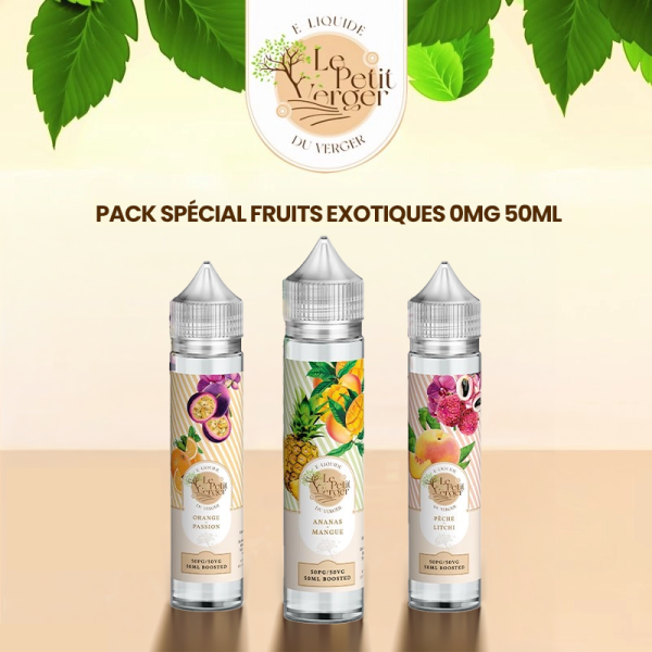 Spécial Fruits Exotiques 0mg 50ml (3pcs) - Le Petit Verger by Savourea