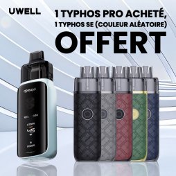 1 Typhos Pro achetés, 1 Typhos SE (Aléatoire) offert - Uwell [Offre]