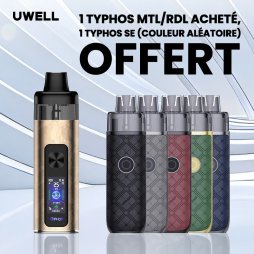 1 Typhos achetés, 1 Typhos SE (Aléatoire) offert - Uwell [Offre]