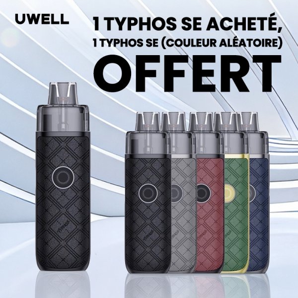 1 Typhos SE acheté, 1 Typhos SE (Aléatoire) offert - Uwell [Offre]