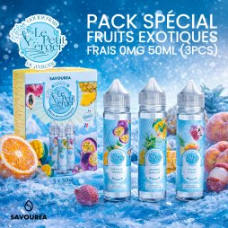 Pack Spécial Fruits Exotiques Frais 0mg 50ml (3pcs) - Le Petit Verger by Savourea