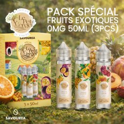 Pack Spécial Fruits Exotiques 0mg 50ml (3pcs) - Le Petit Verger by Savourea