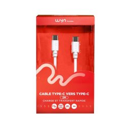 Câble de Charge rapide TYPE-C vers TYPE-C 2m (1pc) - WYN Access