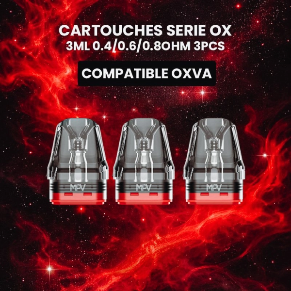 Cartouches Serie OX 0.4/0.6/0.8Ω (3pcs) - MPV