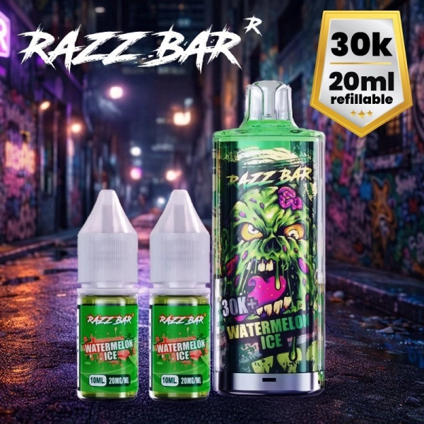 Pack 30K 650mAh 2+20ml / 2% - RazzBar