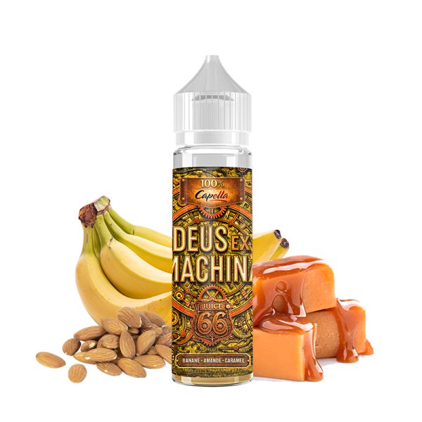 Banane Amande Caramel 0mg 50ml - Deus Ex Machina by Capella x Juice 66