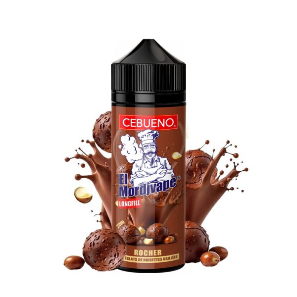 Long Fill (Concentrated Aroma) El Mordjvape Rocher 0mg 20/120ml - Cebueno