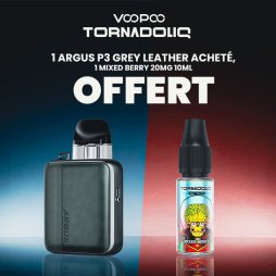 1 Pack pod Argus P3 Grey Leather acheté, 1 Mixed Berry 20mg 10ml offert  - Voopoo [Offre]