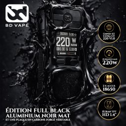 Mod Rayden 220 Full Black - BD Vape