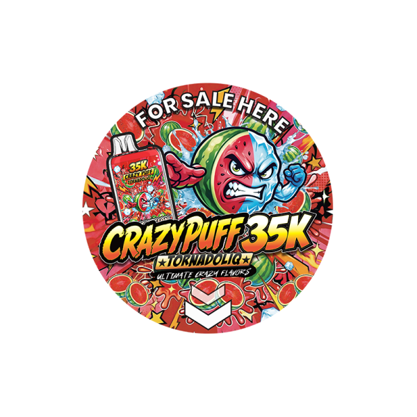 [PLV]  Sticker Crazy Puff FR/EN - Tornadoliq