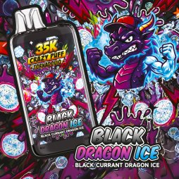 [Sample] Crazy Puff 35K (Black Dragon Ice) 1100mAh 20ml / 2% - Tornadoliq