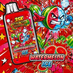 [Sample] Crazy Puff 35K (Watermelon Ice) 1100mAh 20ml / 2% - Tornadoliq