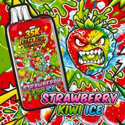 [Sample] Crazy Puff 35K (Strawberry Kiwi Ice) 1100mAh 20ml / 2% - Tornadoliq