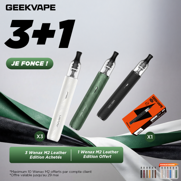 3 Packs Wenax M2 Achetés, 1 Pack Wenax M2 Offert - Geekvape
