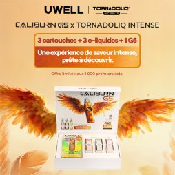 Gift Box Caliburn G5 (Couleur Aléatoire) - Uwell X Tornadoliq [Offre]