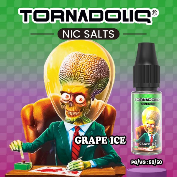 [Sample] Grape Ice 20mg 10ml - Tornadoliq