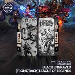 Mod dotBox 220 V2 220W 2x18650 Gravé (Recto/Verso) League Of Legends - Dotmod