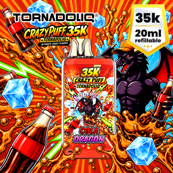 Crazy Puff 35K 1100mAh 20ml / 2% - Tornadoliq