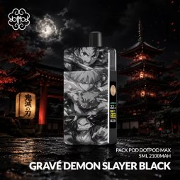 Kit DotPod Max V1.5 5ml 2100mAh Demon Slayer Engraved Black - Dotmod