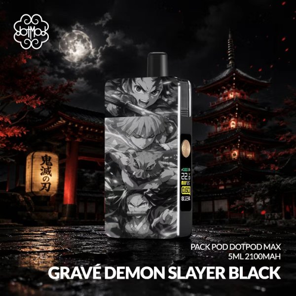 Pack DotPod Max V1.5 5ml 2100mAh Gravé Demon Slayer Black - Dotmod